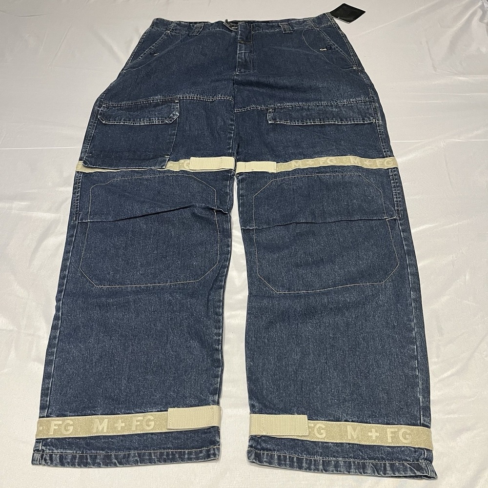 VTG NWT Marithe Francois Girbaud Cargo Jeans Men's 40x34 Shuttle Tape Baggy Y2K